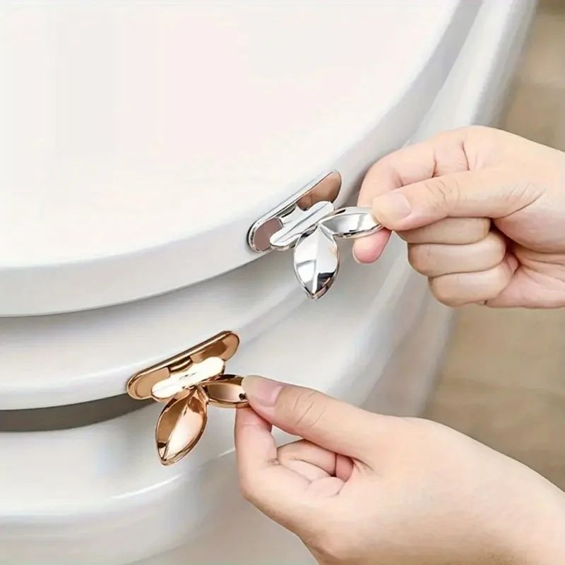 2pcs Hands-Free Toilet Lid Opener - Multi-Purpose Bathroom Accessory, No Batteries Required