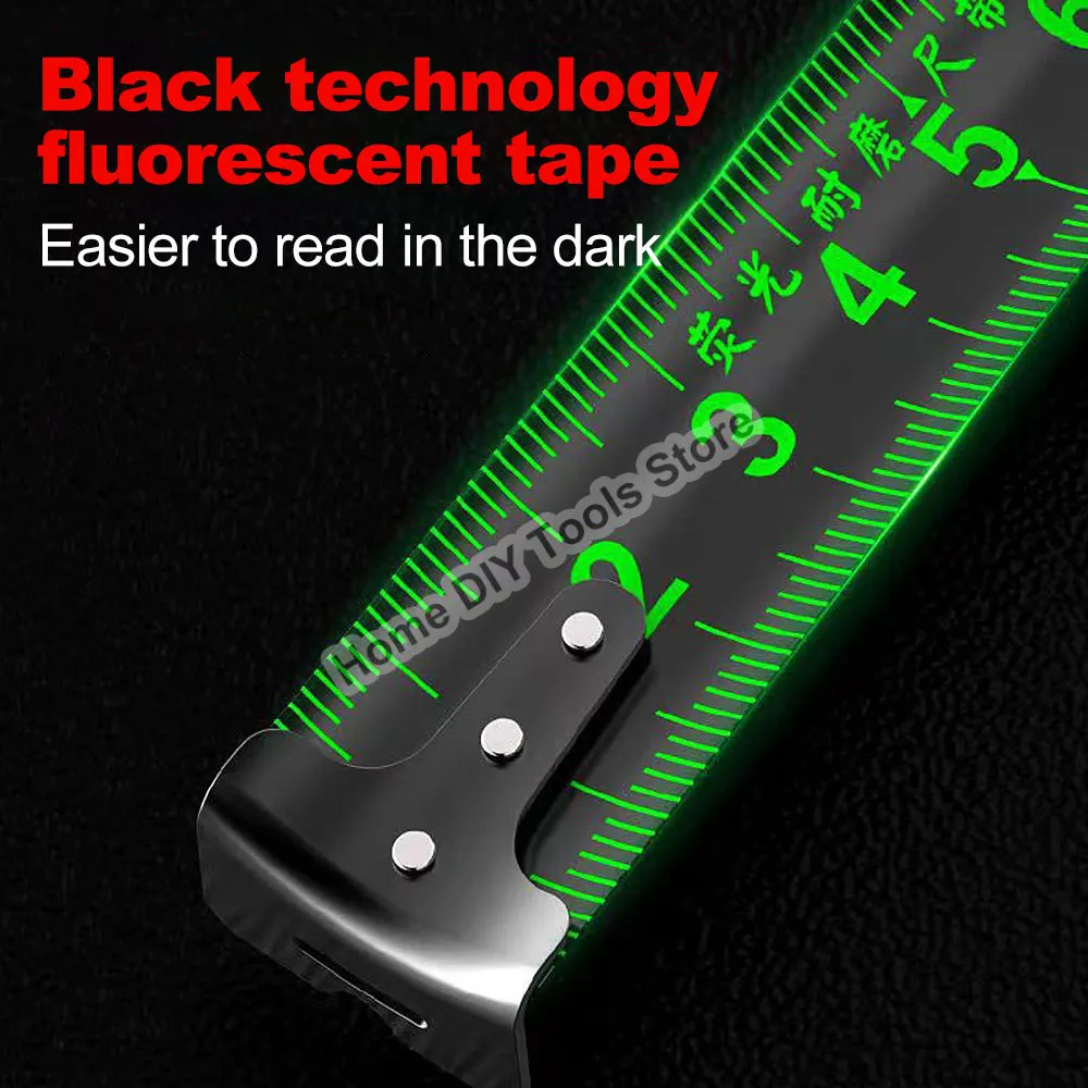 Tape Measure Measuring Tape Fluorescent Steel 3m/5m/10m Meter Wear-Resistant Thickened Measurement Ruler Multi-Use Measuring Distance Tool