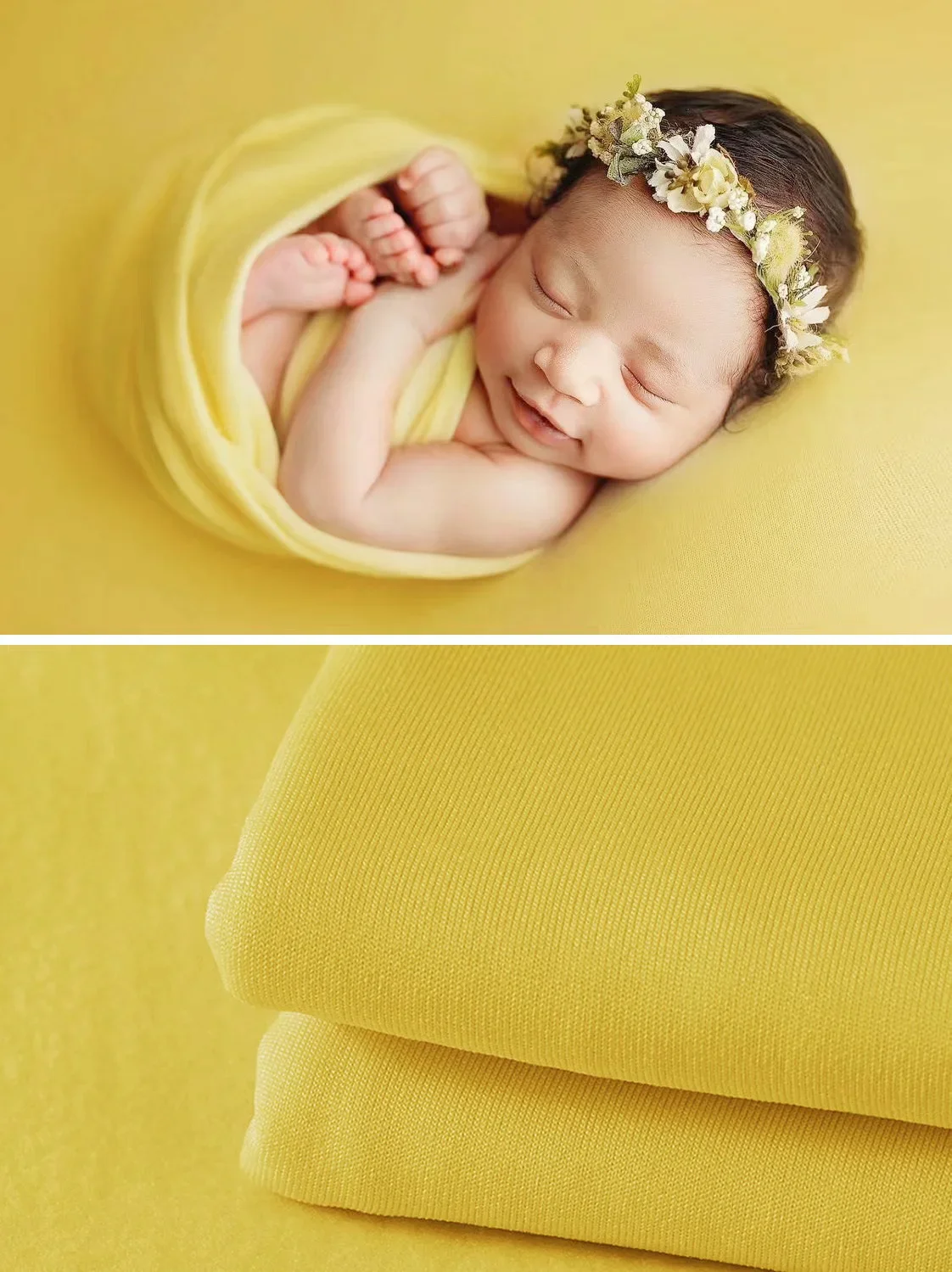 Luxurious Newborn Photography Wrap Blanket & Backdrop Set