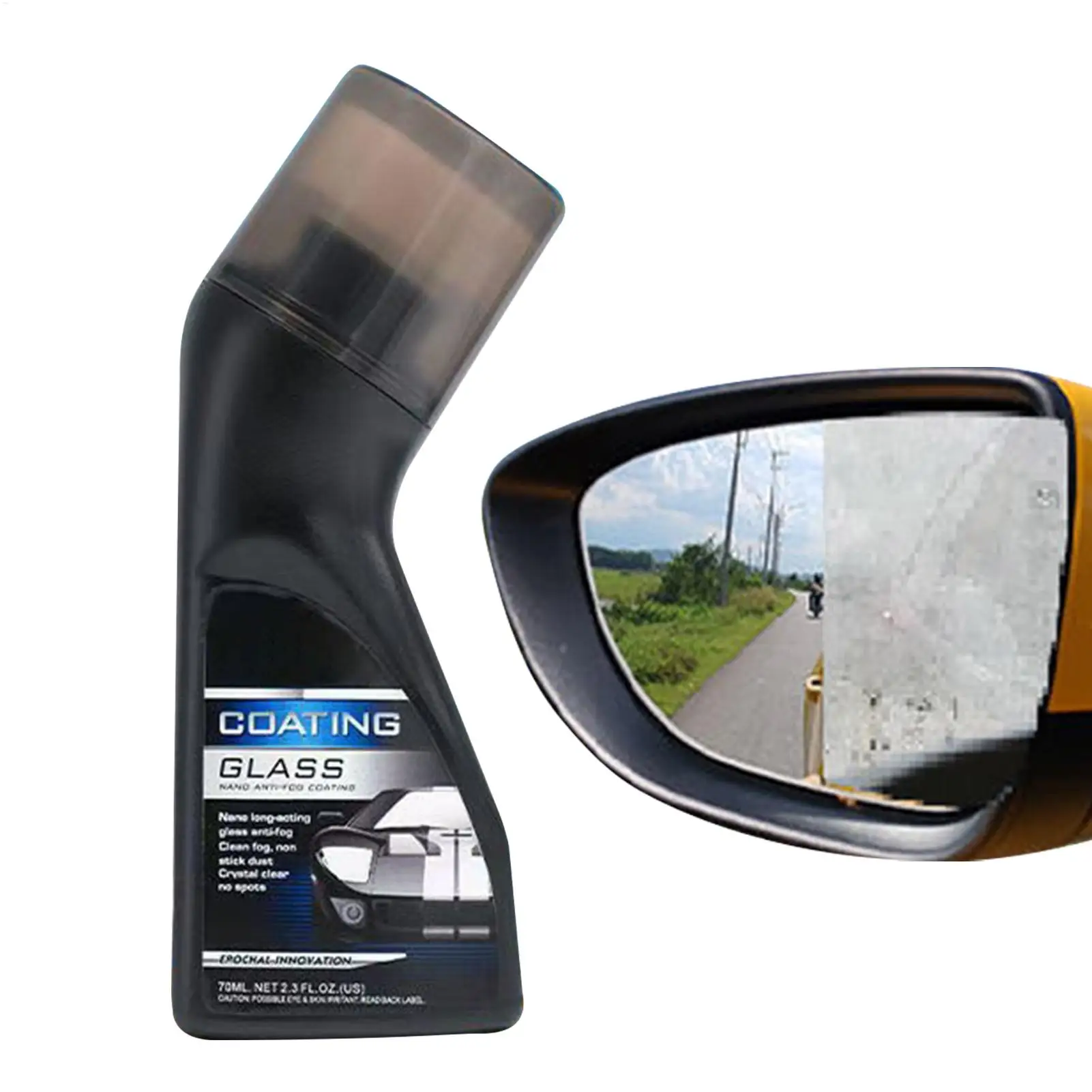 Glass Anti-Fog Rainproof Agent 90ml Auto Glass Defogging Agent Long-Lasting Anti-Fogging Tool for Sedan Truck SUV RV Small Car