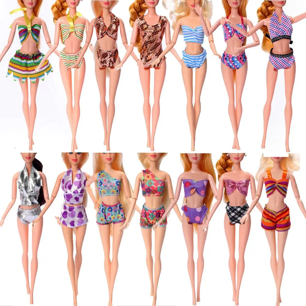 

Fashion Girl Best Gift Multi Styles Clothes Accessories 30cm Dolls Bikini Doll Swimwear Beach Bathing Swimsuits