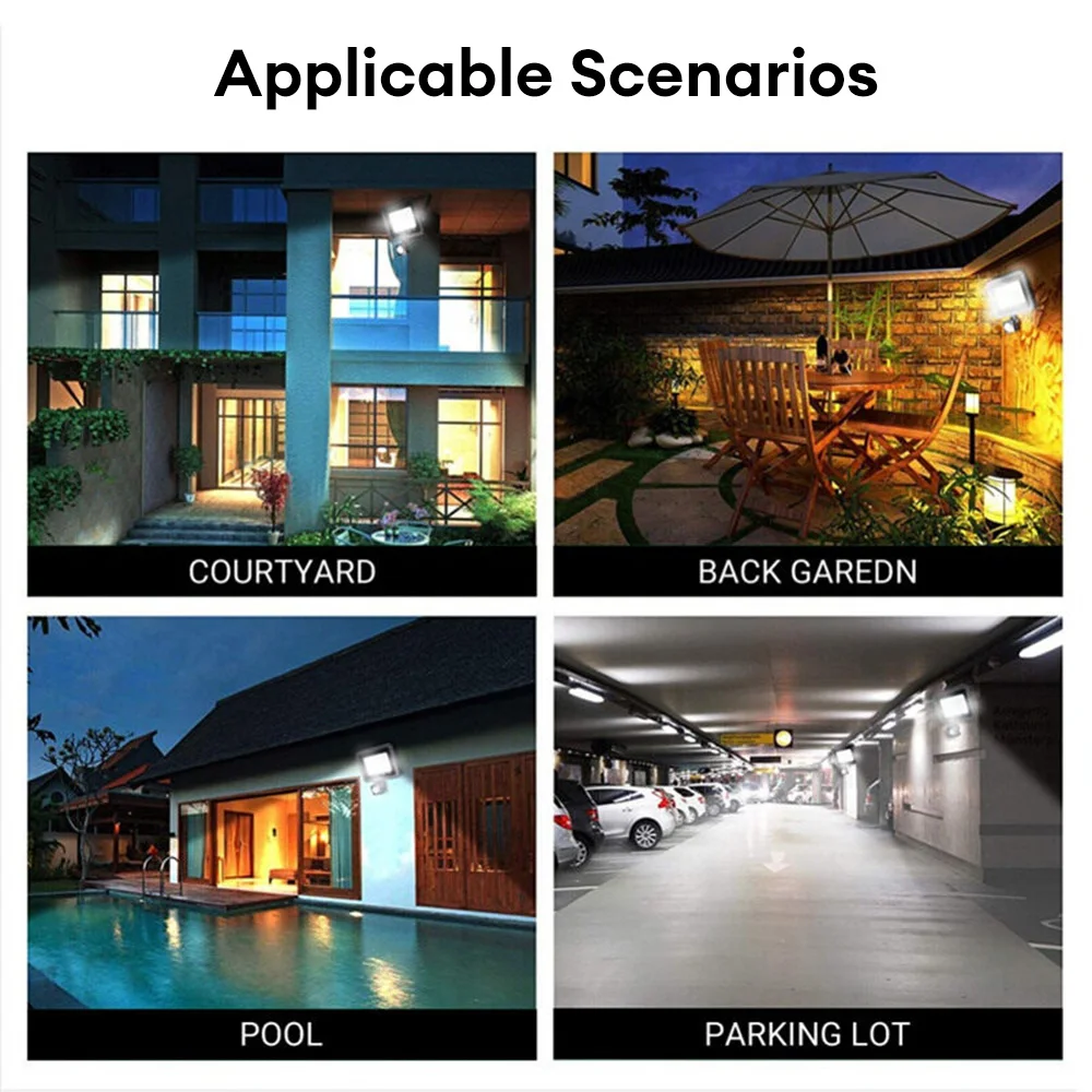 PIR Motion Sensor LED Flood Light 20W 50W Outdoor Floodlight 220V 240V Waterproof Led Spotlight for Garden Wall Street Light led flood light led motion sensor light