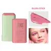 Pixi Blush Stick  3 In 1 Matte Pink Blusher Stick Cheek Eye Lip Tinted Waterproof  Face Contouring Shadow Blusher Korean Make Up 5