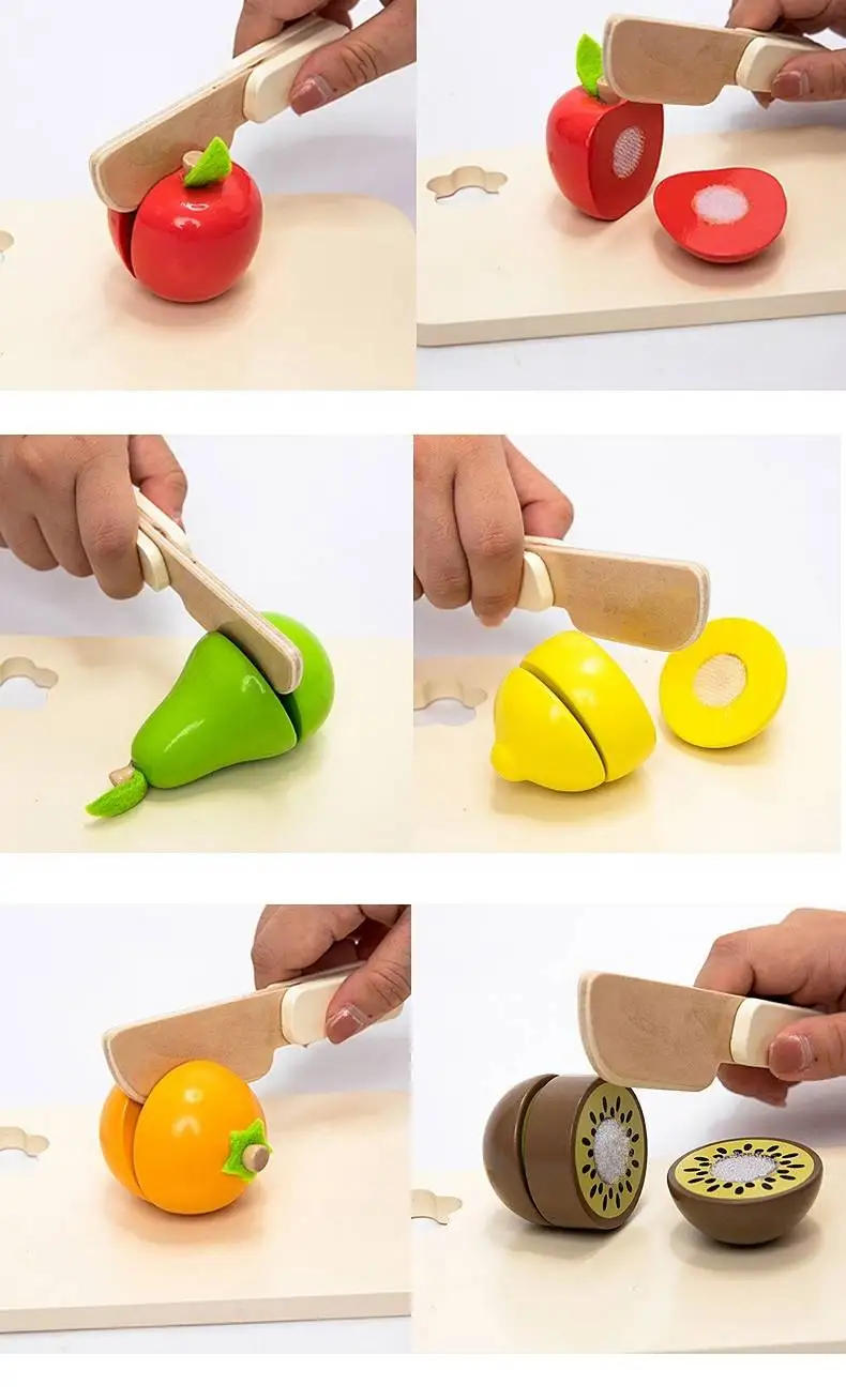 Wooden Simulation Kitchen Pretend Toy Classic Game Educational Toy For Children Kids Gift Cutting Vegetable Food Set S8Aa160E62Df943Efacdb64Dec3D4E947M
