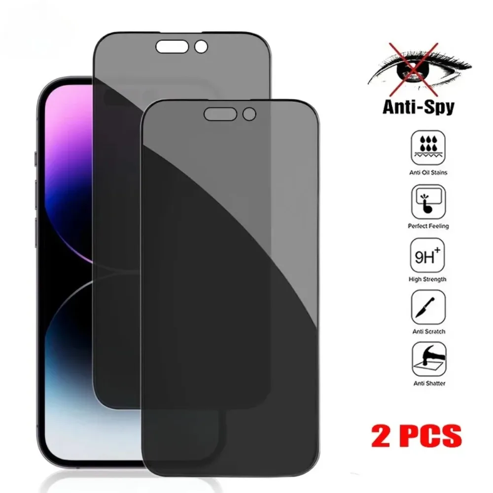 

2 шт., защитная пленка для экрана iPhone 15 Pro Max 12 13 Mini, закаленное стекло для iPhone 14 11 Pro Max XR XS Max 7 8Plus, стекло