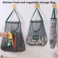 Reusable Storage Bags Kitchen Hanging Mesh Bag Home Fruit And Vegetable Storage Net Bag For Ginger Garlic Potatoes Onions 1
