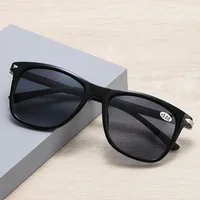 Unisex Bifocal Reading Glasses Classic Square HD Lens Presbyopia Near and Far Eyewear Vintage UV Shades Sports Sunglasses +3.5 2