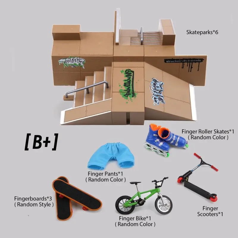 Kit De Skate Park Para Dedo - Incluye 5 Rampas, 3 Fingerboards Y Accesorios, Para Niños +3 Años