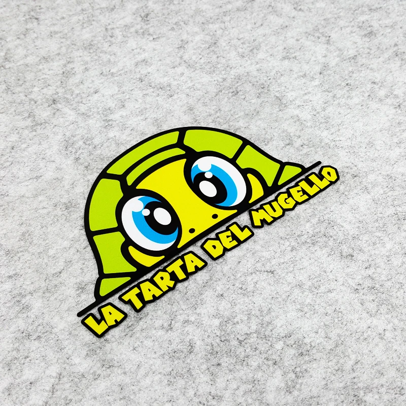 

S033 MOTO GP Stickers Rossi Lucky Turtle LA TARTA DEL MUGELLO Italy Cartoon Reflective Helmet Car Window Decals
