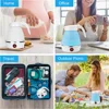 Electric Kettle Folding Electric Port Portable Travel Camping Kettle 600ML Electric Water Heater Portable Foldable Kettle Port 6