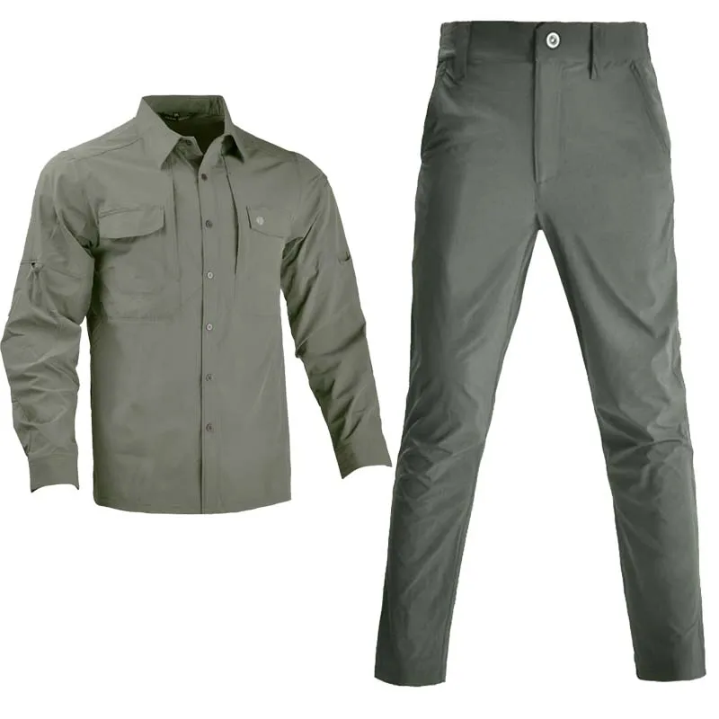 

Army Combat Uniform Men Hiking Suit Tactical Shirt Assault Multicam Pants Quick Dry Military Softair Set Camping Hunt Clothes