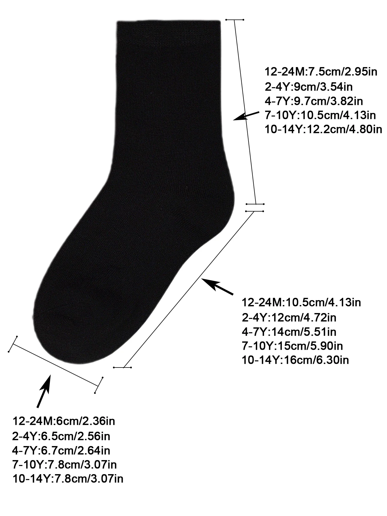 18 Pairs Kids Athletic Crew Socks – Soft Mid-Calf Multipack for Boys & Girls (1–14 Years) 5