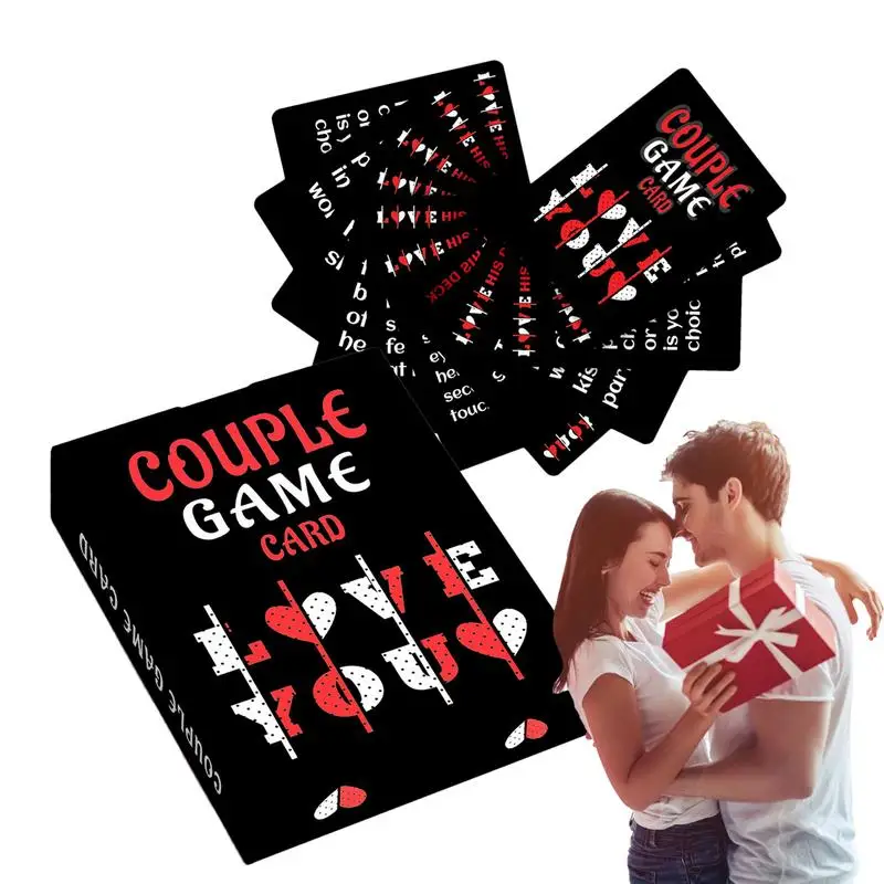 Couple Card Game Fun Conversation Card Romantic Couples Icebreaking Game 50Pieces Intimacy Couple Game Reconnect Crad Game For