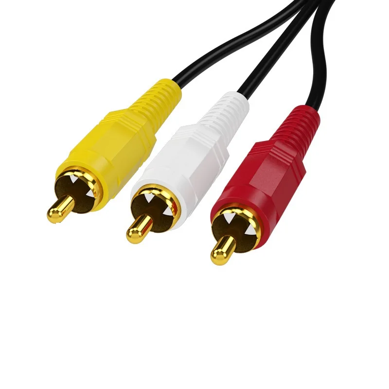 High-Quality Composite Audio Video RCA Cable - Male to Male Plugs for Enhanced Sound and Visuals