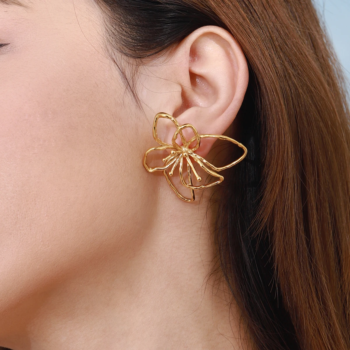 Zouhaira Earings Ivy and Rose-Orange