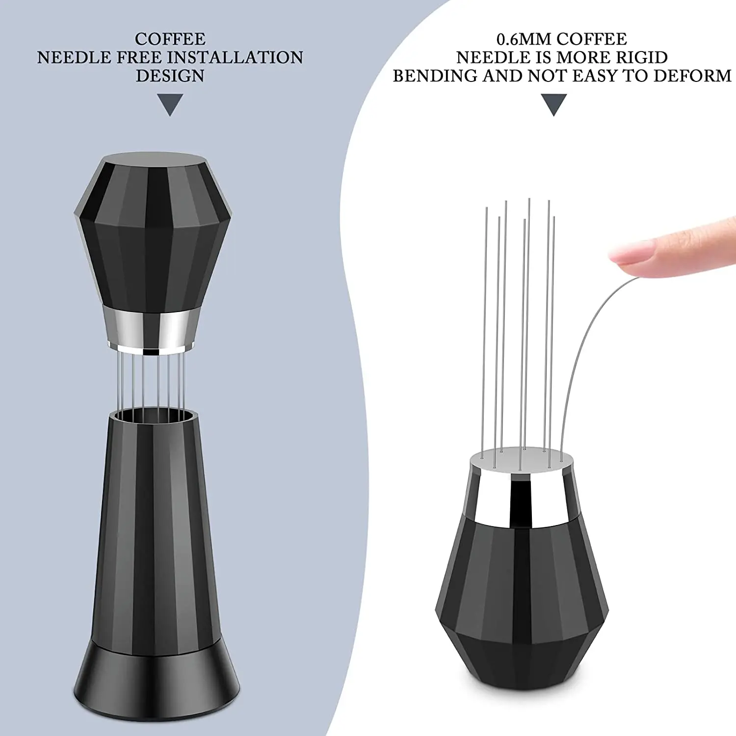 Adjustable Coffee Stirring Tool, Espresso Distribution Tool 8 with Stand  Coffee Grounds Type Distributor for Cafe Home
