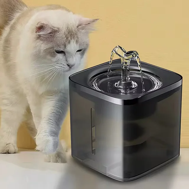 2L Automatic Pet Drinking Fountain Dog Water Dispenser Cat Drinker with Sensor Cat Drinking Feeder Quiet Cat Fountain Water Bowl