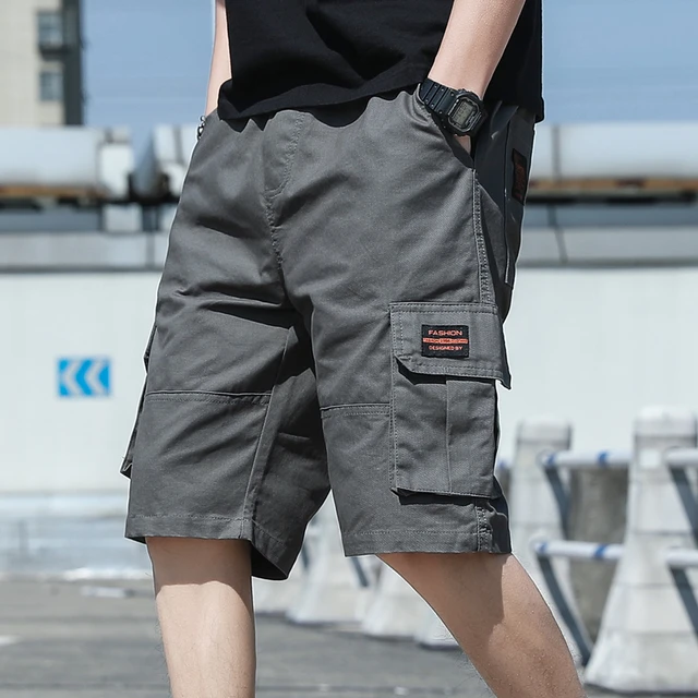  NP - Bermudas de verano para hombre, Negro, XL : Ropa