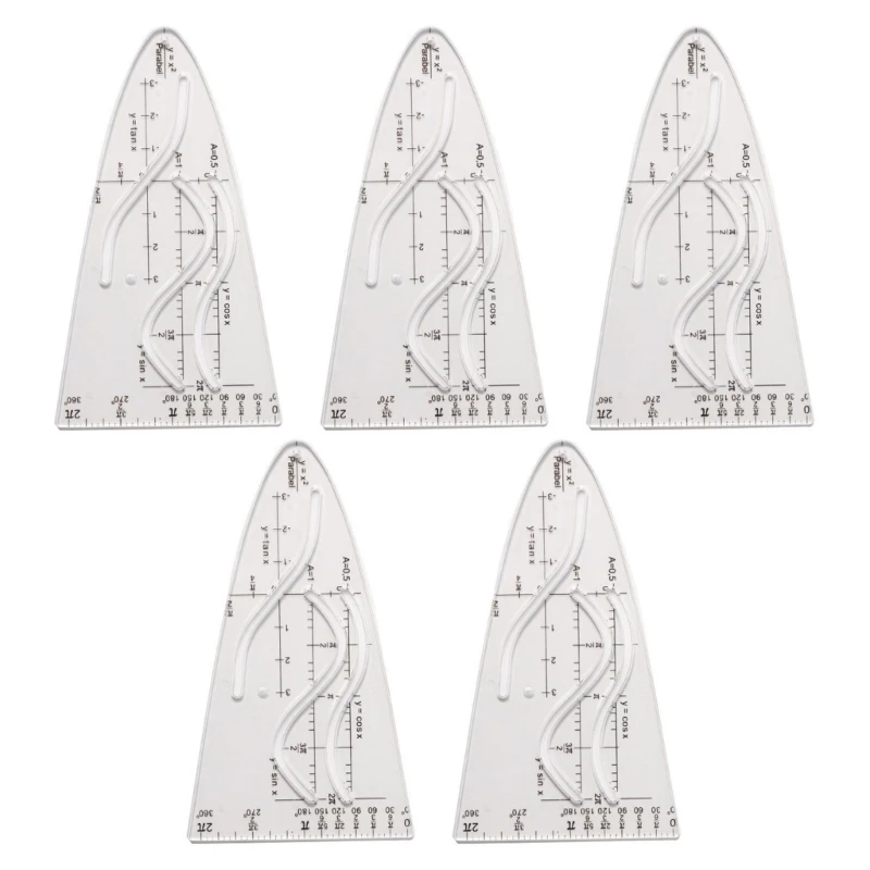 Parabola Stencil Parabolic Stencil for Student, Office, Painting, Parabolic Math Curves Template Parabola Ruler