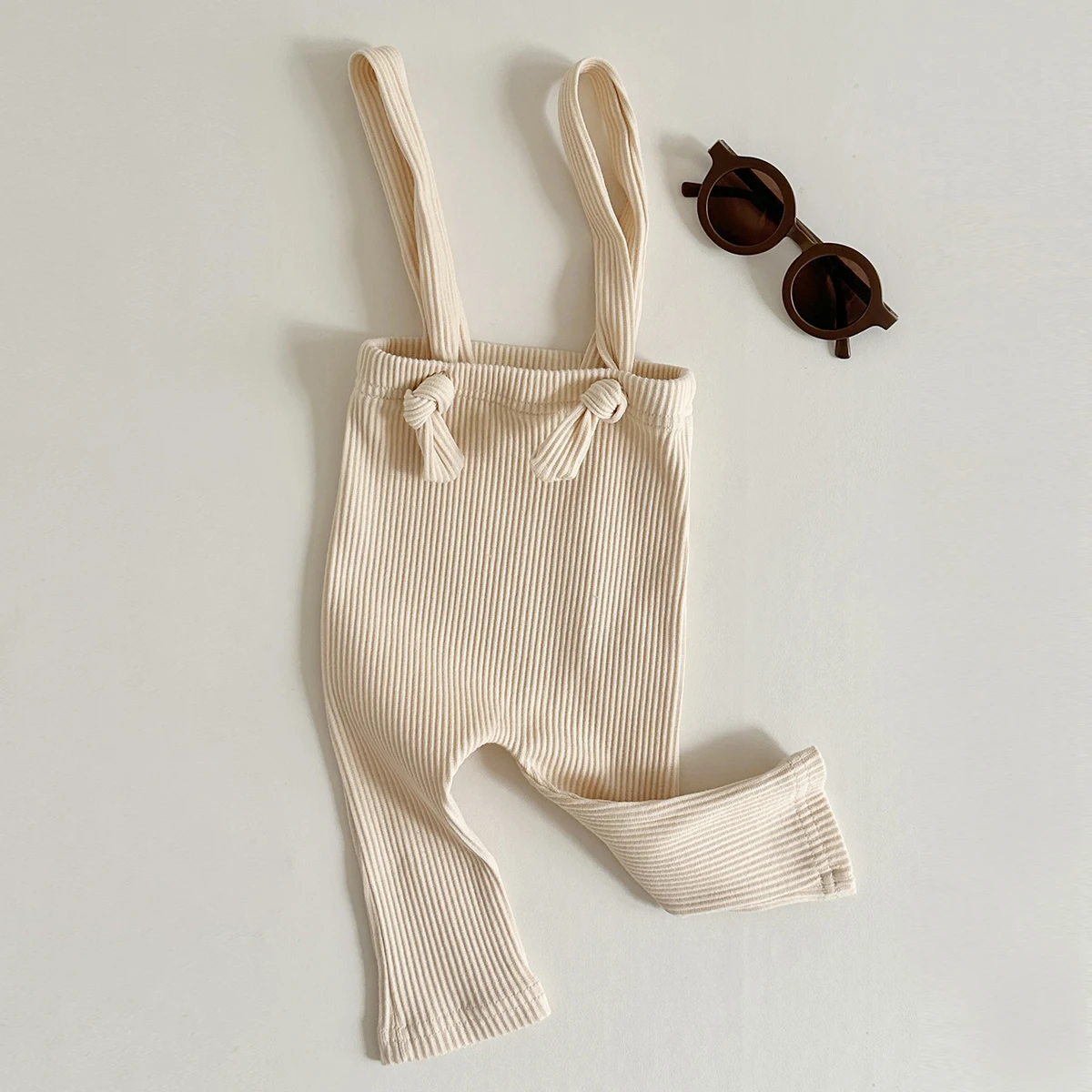 Toddler Fall Clothes Baby Pants Pure Cotton Jumpsuit Basic Elasticity 0-18M Girls Boys