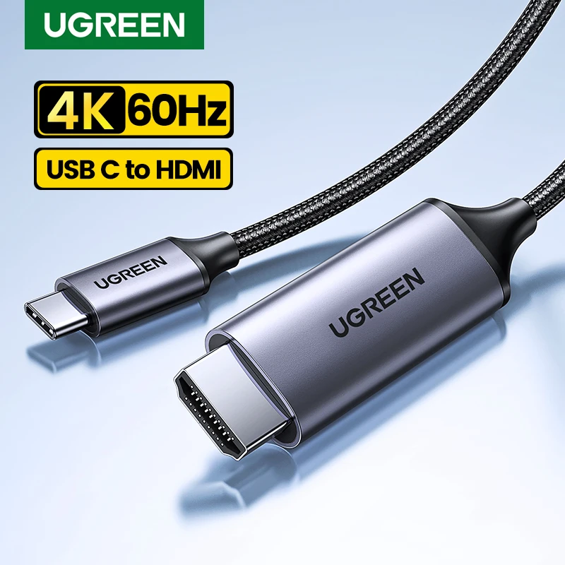 Ugreen Usb C Cavo Hdmi Tipo C A Hdmi 4K Per Convertitore Tv Per Macbook Pro Air Ipadpro Samsung Galaxy Pixelbook Xps Adattatore Hdmi