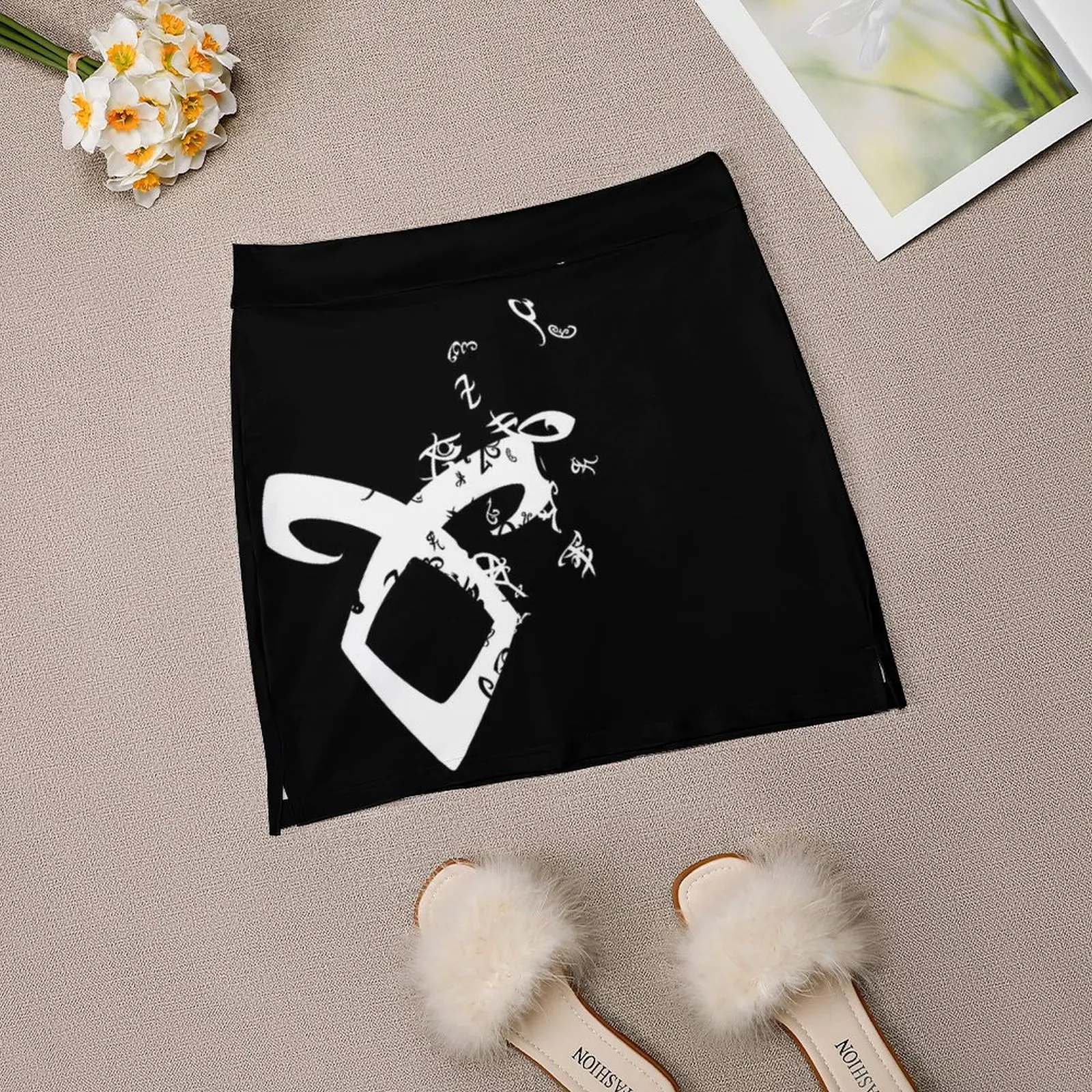 Shadowhunters rune - white runes Light Proof Trouser Skirt korean fashion womens skirts