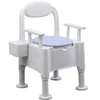 Adjustable Height Mobile Toilet, Anti-Rollover Urinal Basin, Portable Lift Chair for Pregnant Women,   Senior Bathroom Aid 6