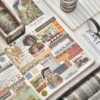 20pcs First Time Meet Series Washi Tape Set 7mm Retro Flower Adhesive Masking Tapes Decoration Stickers F7585 3