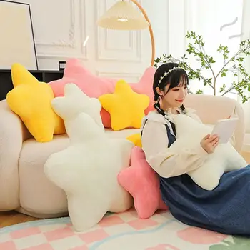 Star Pillow Cute Soft Fluffy Sleeping Throw Cushion Sofa Couch Bed Decoration Pentagram Shape PP Cotton Stuffed Toy Girlfriend K 1