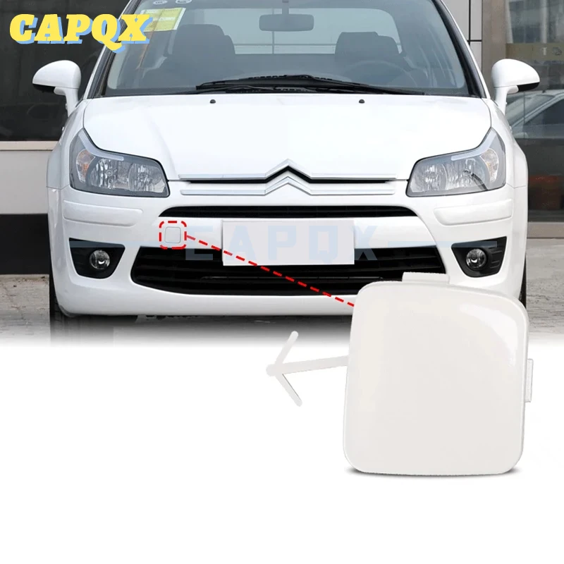 Bumper Trailer Cover Tow Bracket Cover Bumper Tow Hook Cap for Citroen C4 2009 10 11