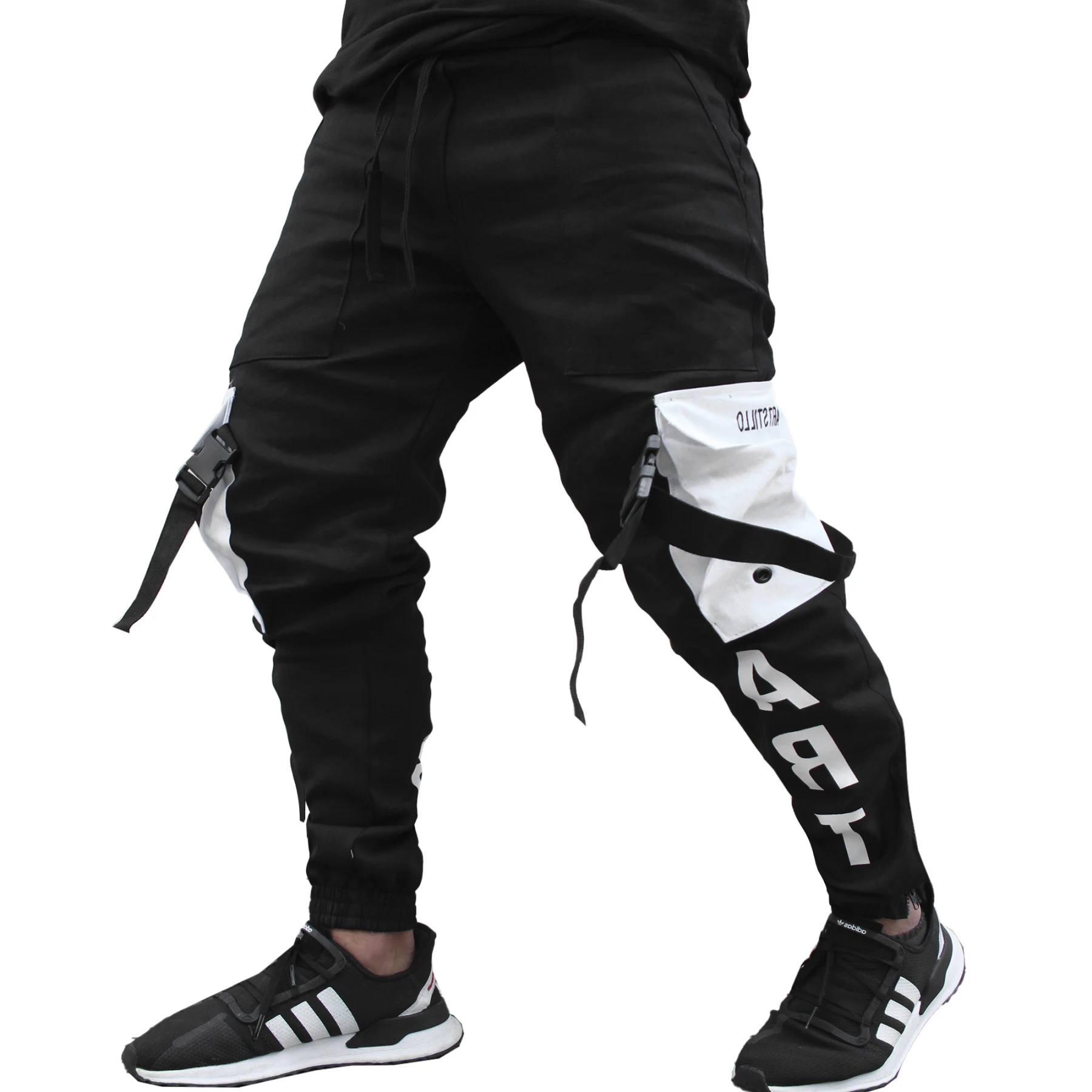 thumbnail image 2 of My Hero Academia Jogger Pants - Colorful Character Heads Design Men's Black Sweatpants 2 of 13