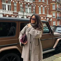 Women's Fashion and Casual Scarf Short Knitted Coat 2
