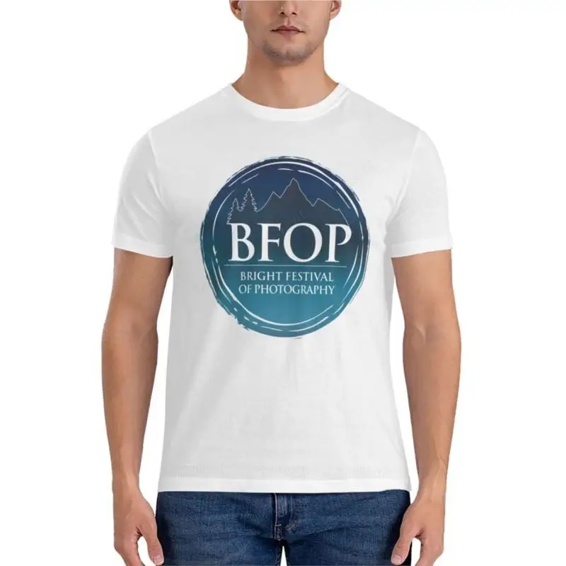 

Яркий фестиваль фотографии (синий) Классическая футболка простая футболка мужская одежда Эстетическая одежда