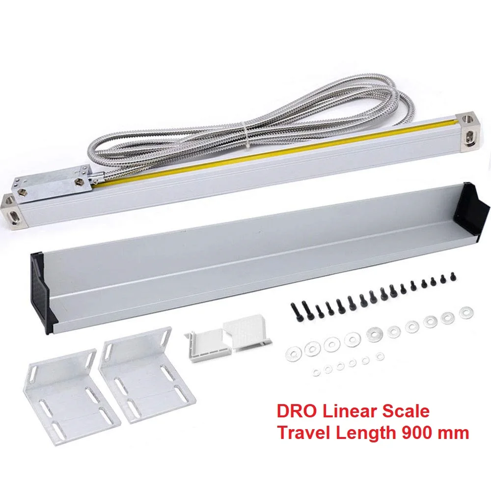 

ToAuto DRO Linear Scale with 900 mm Travel Length and 1/5um Optional Resolution for Mill Lathe Boring CNC Machine