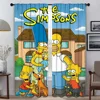 Anti-mosquito Curtains for Camera The S-Simpsons Halloween Decoration Living Room Curtain Home Interior Curtains 2 Pieces Shades 1