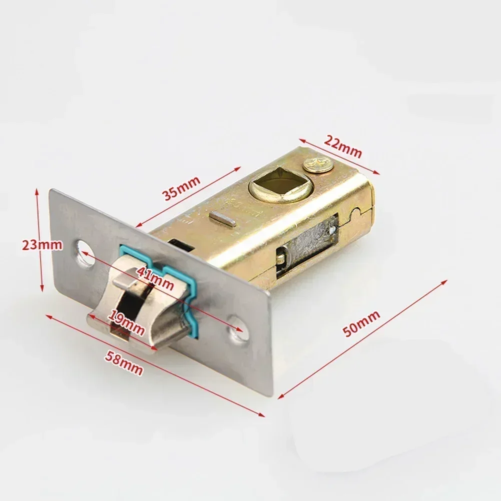 Door Lock Core Lock Tong Tubular Latch Internal Bolt Catch Lock Tongue Lockcase Fitting Bathroom Insert Core Hardware