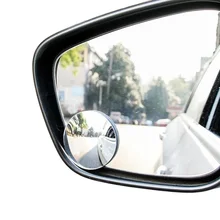 

2022new 360 Degree HD Blind Spot Mirror for Car Reverse Frameless Ultra Thin Wide Angle Round Convex Rear View Mirror Car