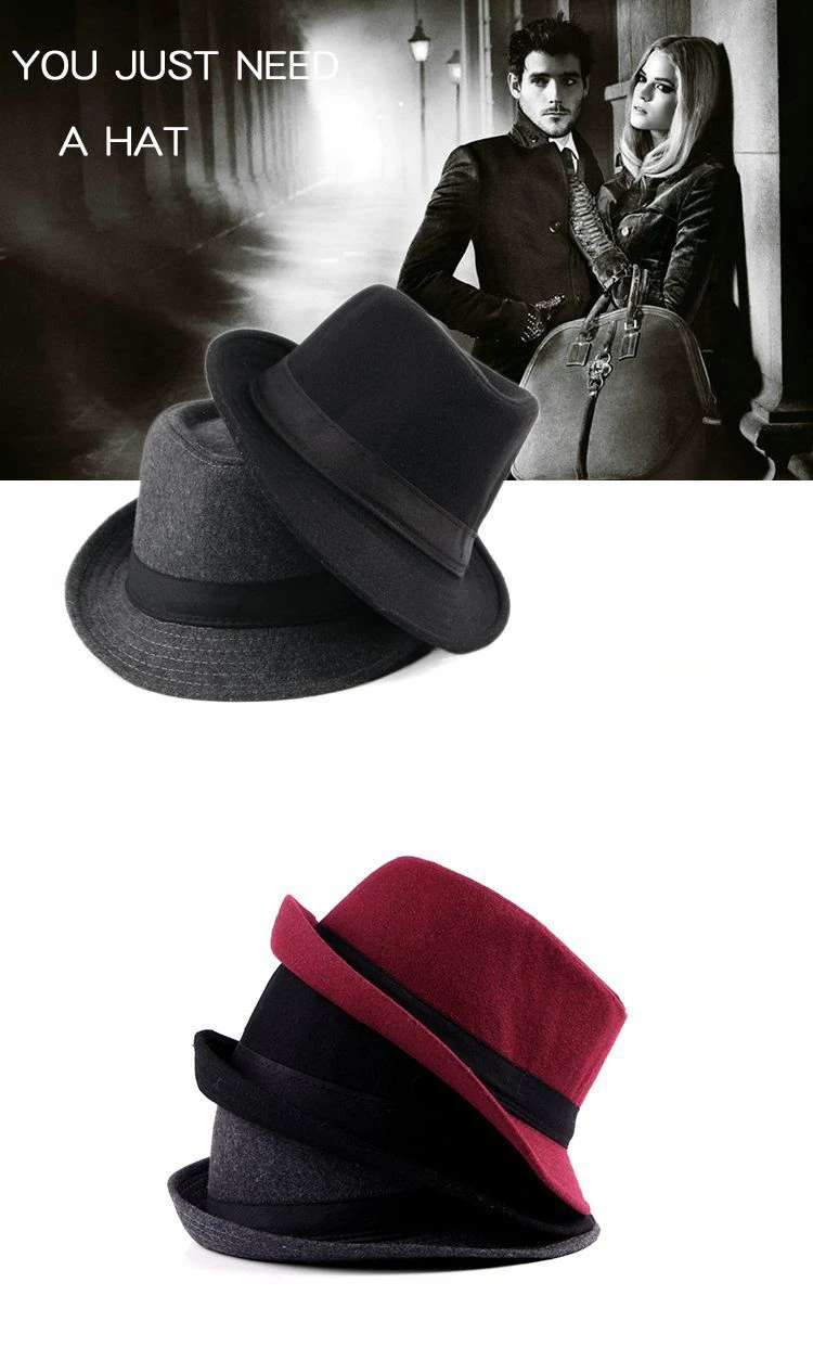 Spring Summer Men's Hats Fedoras Top Jazz Hat Bucket Bowler Hats Chapeau Hats Fedora Hat Women Black Hat Wedding Hat Caps