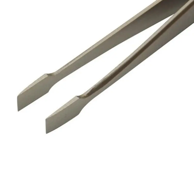 Stainless Steel Flat Wide Tweezers for Laboratory Clamping Stamp, Electronic Industry Tools, Industrial Tweezers, 120mm зажимной,tweezer tool