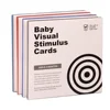 Montessori Baby Black & White Visual Stimulation Card Toys High Contrast Visual Stimulation Children's Learning Toys 6