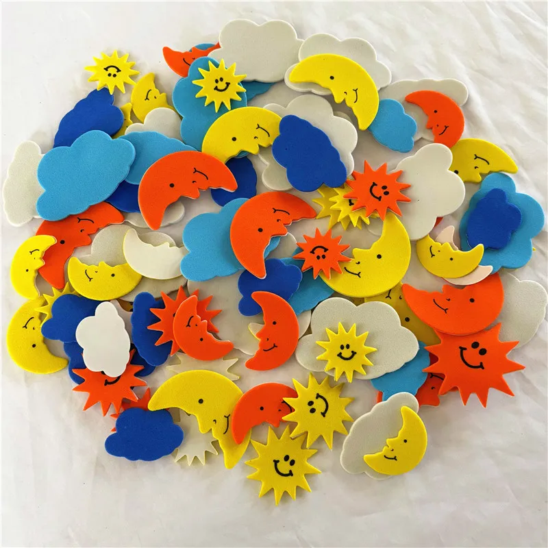 30-Pack Foam Butterfly Shape Stickers - Colorful Kids Crafts, DIY Decorations (Mixed Colors)