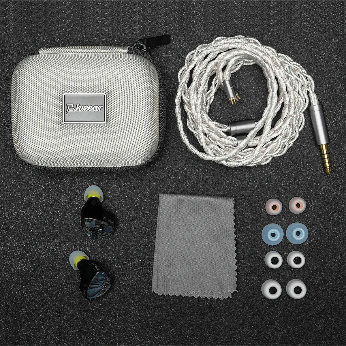 JUZEAR Butterfly 61T In Ear Monitors 1DD + 6BA Hybrid Drivers Headset Detachable 0.78 2Pin Cable Audiophile HiFi Wired Music IEM