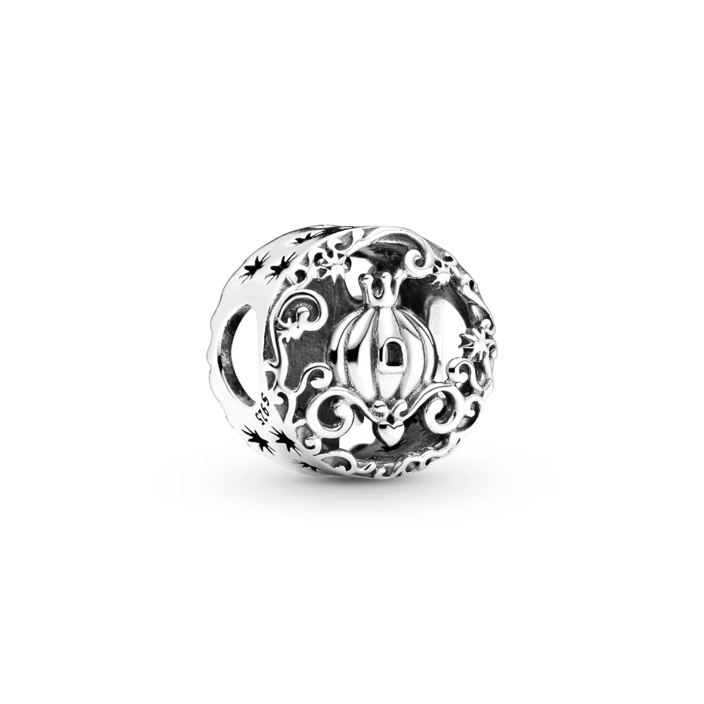 Fit Original Pandora Charms Bracciali Disney Cenerentola Midnight Pumpkin Charm Charm Jewelry Berloque