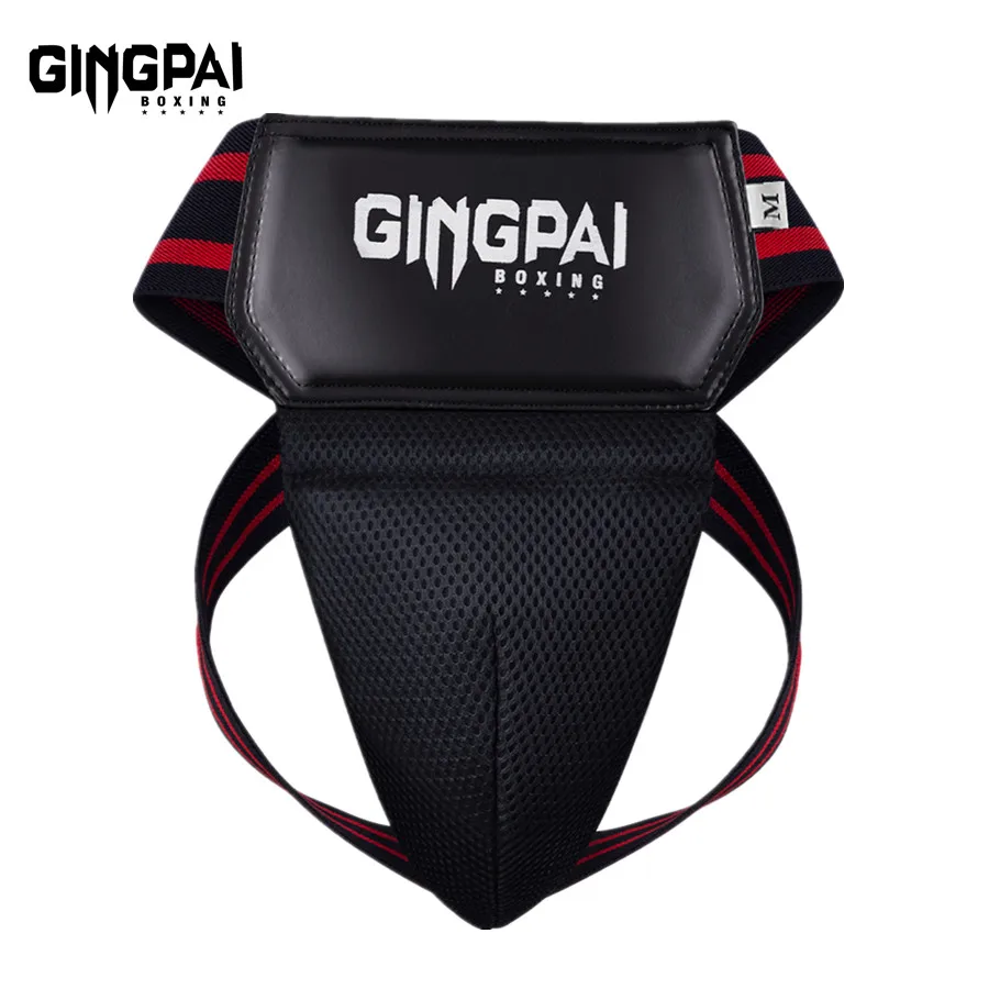 Groin Protector Red Blue Black MMA Kick Boxing Sports Crotch Guard Men Kids Taekwondo Sanda Training Protector Jockstrap Groin Supporter
