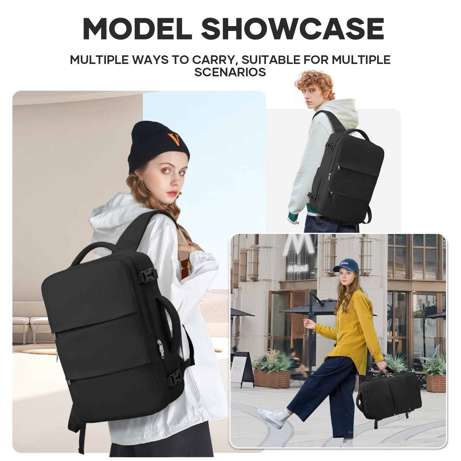 Ryanair Aircraft Cabin Bag 40x30x20 Travel Backpack, Hand Luggage Travel Bags Business Laptop Bag Women Men Backpack Work Bag