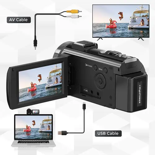 3.0 인치 회전 스크린 디지털 카메라, 사진 카메라, 전문 사진 카메라, Hd 비디오, 가정용 키즈 카메라 3