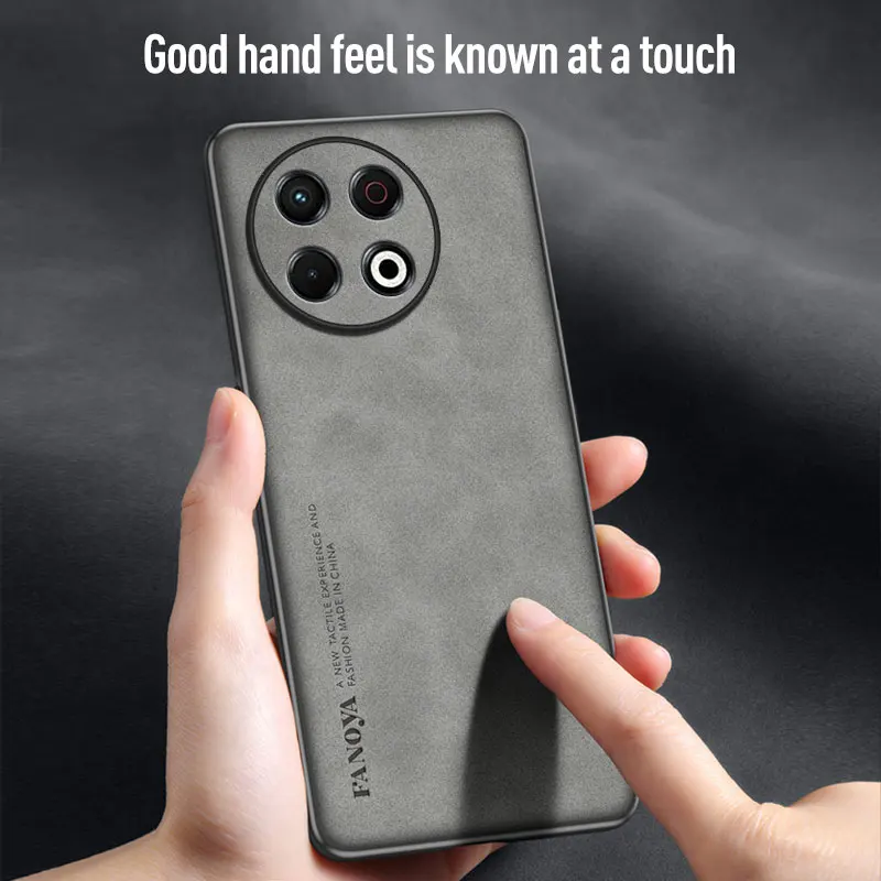 Tecno Spark 30 Pro Shockproof Matte Leather Soft Case