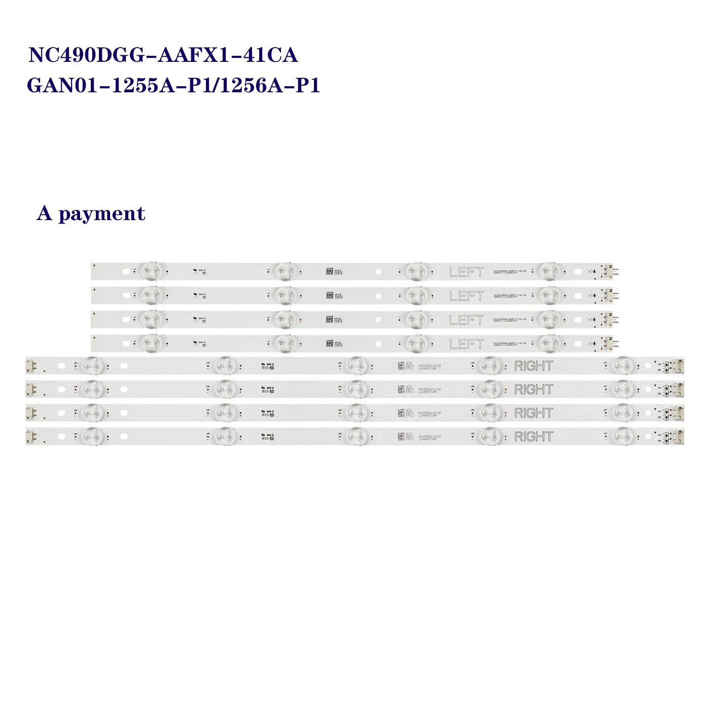Tira de Luz de Fundo Led para lg 49uk6200pua 49uk6300plb 49uk6200 49lk5700psc 49uj635v 49uj634v 49uf640t 49uh6507 49uh619v 49uf6409