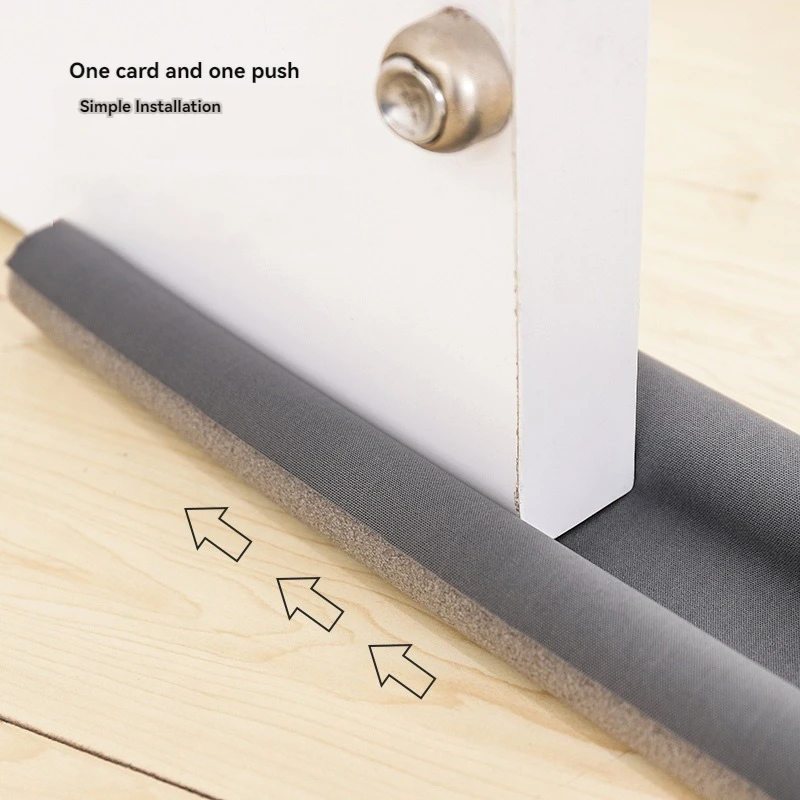 Door Bottom Sealing Strip Seam Door Bottom Sealing Strip Sound Insulation Wind Strip Foam Tape Bedroom Door Gap Waterproof Sponge