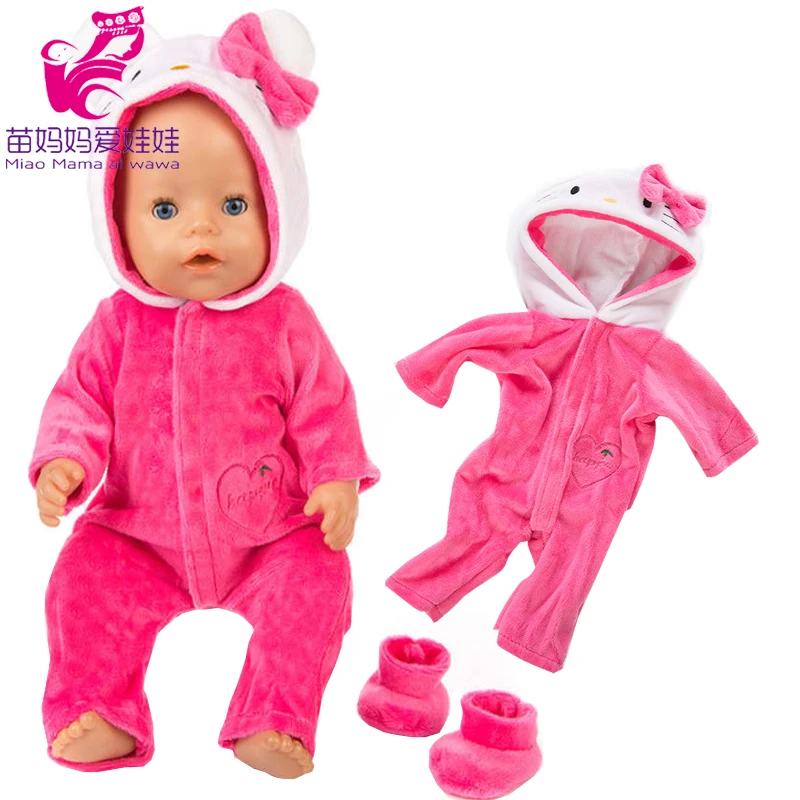 Doll Rompers Unicorn Cute Animal Born New Baby Doll Clothes 18 Inch 40-43cm 